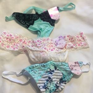 Candies size small 3 pair thongs